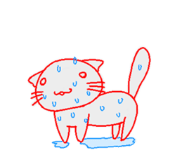 soft cat sticker #61100