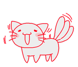 soft cat sticker #61103