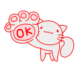 soft cat sticker #61115
