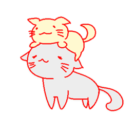 soft cat sticker #61127