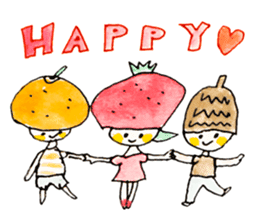 Satoshi's happy characters vol.03 sticker #62182