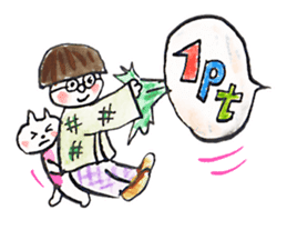 Satoshi's happy characters vol.03 sticker #62190
