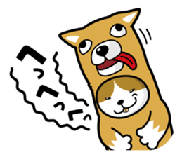 cat-dog sticker #63590