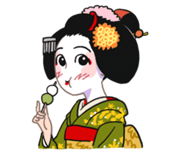 Maiko and the Kyoto dialect sticker #63861