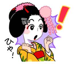 Maiko and the Kyoto dialect sticker #63865