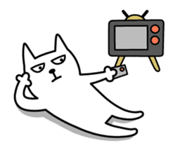TOFU -White Cat- sticker #64283