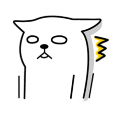 TOFU -White Cat- sticker #64293