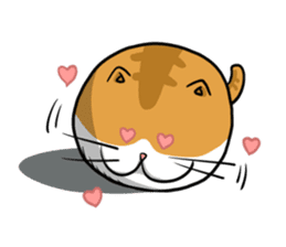 Ball Cat (NEKOTAMA) sticker #64338