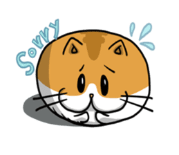 Ball Cat (NEKOTAMA) sticker #64347