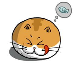 Ball Cat (NEKOTAMA) sticker #64354