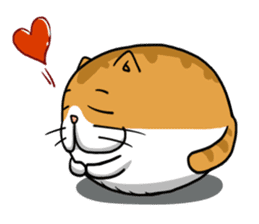 Ball Cat (NEKOTAMA) sticker #64358