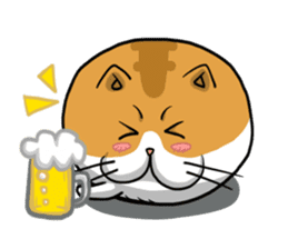 Ball Cat (NEKOTAMA) sticker #64360