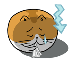 Ball Cat (NEKOTAMA) sticker #64372