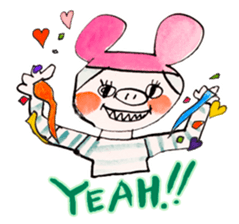 Satoshi's happy characters vol.02 sticker #64659