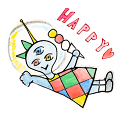 Satoshi's happy characters vol.02 sticker #64676