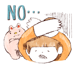 Japanese girl Yumemi and friends sticker #65056