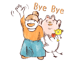 Japanese girl Yumemi and friends sticker #65059