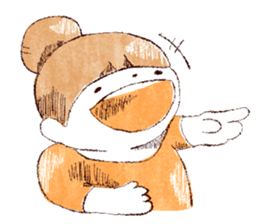 Japanese girl Yumemi and friends sticker #65064