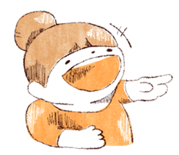 Japanese girl Yumemi and friends sticker #65064