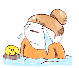 Japanese girl Yumemi and friends sticker #65066