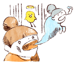 Japanese girl Yumemi and friends sticker #65067