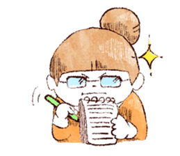 Japanese girl Yumemi and friends sticker #65073