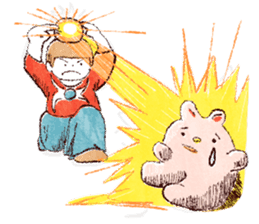 Japanese girl Yumemi and friends sticker #65074