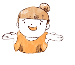 Japanese girl Yumemi and friends sticker #65077