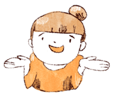 Japanese girl Yumemi and friends sticker #65077