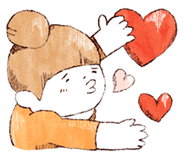 Japanese girl Yumemi and friends sticker #65081