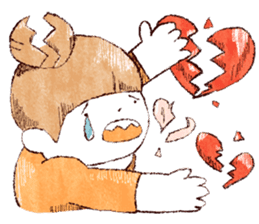 Japanese girl Yumemi and friends sticker #65082