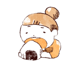 Japanese girl Yumemi and friends sticker #65085