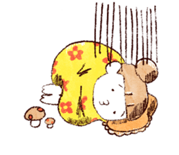 Japanese girl Yumemi and friends sticker #65086