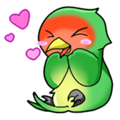 Colorful bird sticker #65298