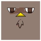 Colorful bird sticker #65299