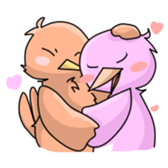 Colorful bird sticker #65309