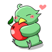 Colorful bird sticker #65318