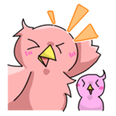 Colorful bird sticker #65322