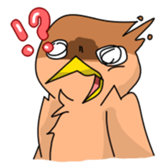 Colorful bird sticker #65325