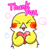 Colorful bird sticker #65333