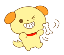 Yellow dog! sticker #65458