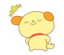 Yellow dog! sticker #65476