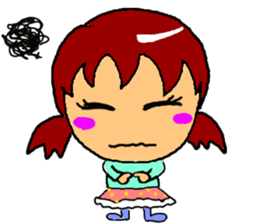 so cute girls by make-it drawing team sticker #66961