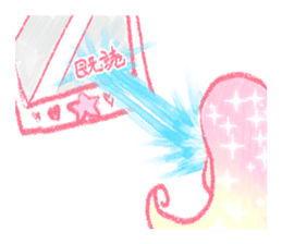 Artists work in Japan"Read Girl"Sticker sticker #67015