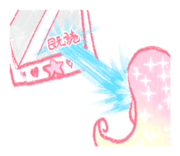 Artists work in Japan"Read Girl"Sticker sticker #67015