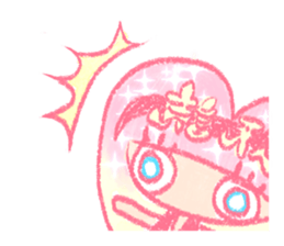 Artists work in Japan"Read Girl"Sticker sticker #67026