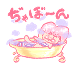 Artists work in Japan"Read Girl"Sticker sticker #67031