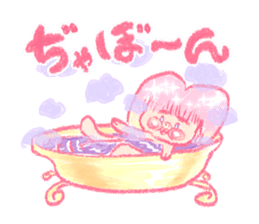 Artists work in Japan"Read Girl"Sticker sticker #67031