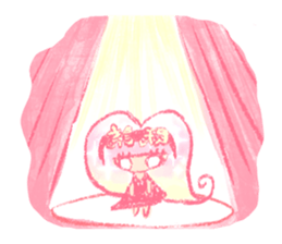 Artists work in Japan"Read Girl"Sticker sticker #67040