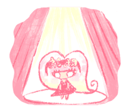 Artists work in Japan"Read Girl"Sticker sticker #67040